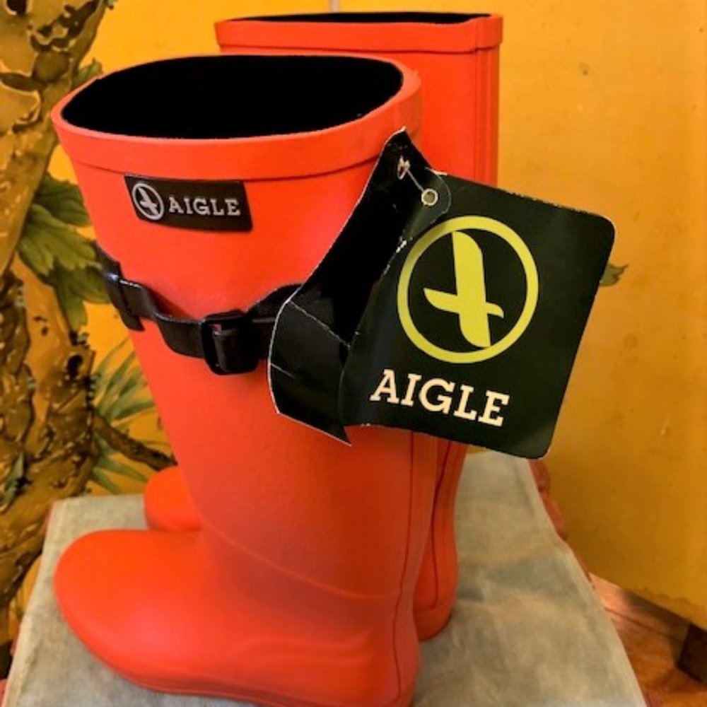AIGLE Chantebelle POP women's rainboots--NWT--Made in France
